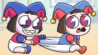 Pomni has Evil Twin Sister? // The Amazing Digital Circus Daily Life Animation