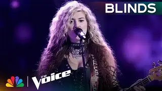 Giuliana Amaral Rocks Out on Dios Rainbow In the Dark | The Voice Blind Auditions | NBC