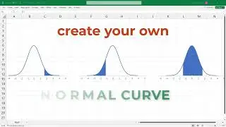 Draw Bell-Shaped Curves in Microsoft Excel and PowerPoint | Normal Distribution | Shade area