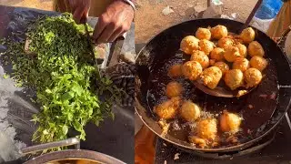 Special Pudeena Pakoda ( Mint Pakoda ) of Hyderabad | Hyderabad Street Food