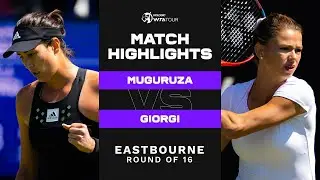 Garbiñe Muguruza vs. Camila Giorgi | 2022 Eastbourne Round of 16 | WTA Match Highlights