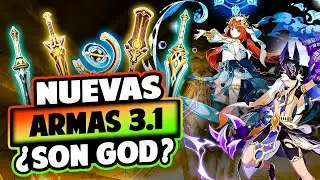 COMO SON?? NUEVAS ARMAS PROMOCIONALES 3.1 😲 Esto... están bastante GOD | Genshin Impact Español