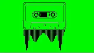 Awesome Avee Player Template | Cassette Audio Spectrum Visuvalizer Green Screen | #145