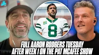 Aaron Rodgers Joins Pat McAfee After 1st Game Back From Achilles Injury (Full Interview)