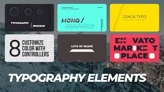 Typography Elements | After Effects and Premiere Pro Template (AE & PP Video Template)