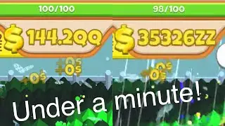 QQ to ZZ in 45 seconds! Infinite $$$ Glitch in Idle Grass Cut