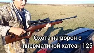 Охота на ВОРОН и СОРОК с пневматикой ХАТСАН 125