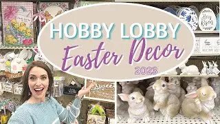 NEW 2023 HOBBY LOBBY EASTER DECOR | 40% off EASTER DECOR |  SPRING SHOP WITH ME + DECORATING IDEAS