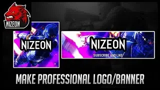 HOW TO CREATE A GAMING YOUTUBE/STREAMING CHANNEL LOGO & BANNER - 2024