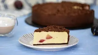Творожный Пирог со Сливами