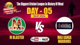 T 10 WANI || M Blaster vs Maa Ganga Warriors || WDZ LIVE