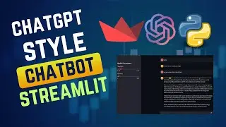 Creating a ChatGPT-style Chatbot with Streamlit & LLMs | Step-by-Step Guide