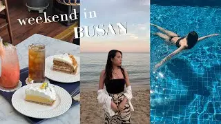 korea vlog 🌊 weekend in busan, haeundae beach, cafes, beef barbeque, street food