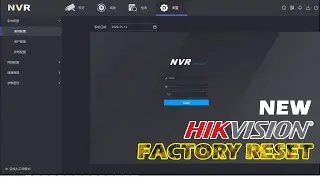 Hikvision  DVR  NVR HVR Settings Factory Reset