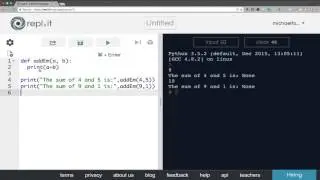 Python 23: Functions with Arguments and Return Values