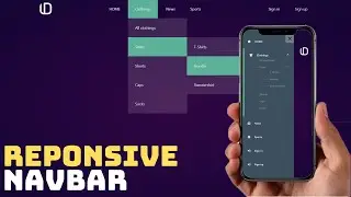 Create Responsive Navigation Bar using HTML and CSS