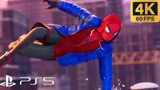 Marvel Spider-man Miles Morales PS5 Walkthrough Gameplay INTRO (4K60fps)