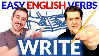 WRITE ✍ Learn English Verbs | English Comprehensible Input Easy Beginner Lesson | Natural Approach