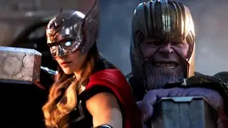 Jane Foster Thor destroys Thanos