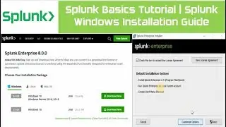 Splunk Basics Tutorial | How To Setup Splunk | Splunk Windows Installation Guide