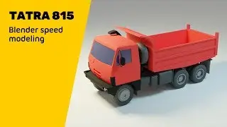 Tatra 815 - Blender 2.8 Lowpoly Timelapse Tutorial