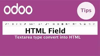 How to create [ HTML | Textarea widget ] Field | Datatype in Odoo | Odoo Fields Tutorial