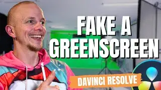 Green screen effect in Davinci Resolve 18 WITHOUT a GREEN SCREEN