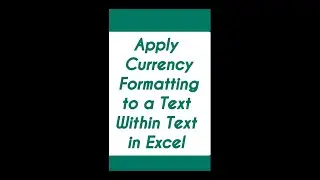 Apply Currency Formatting to a Text inside another Text 