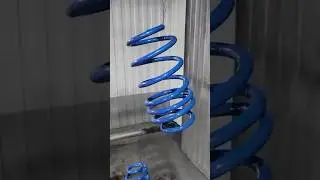 Порошковая покраска пружины авто подвеска пескоструй цвет синий г.Днепр +380503203266