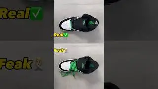 Real Vs Fake Lucky Green Jordan 1  