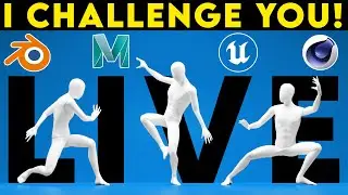 Let's Create 3D Worlds from Start to Finish - pt.2 | Moving Meditations 3D Challenge Stream