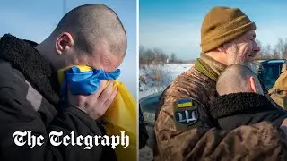 Hundreds of Ukrainian prisoners of war return home