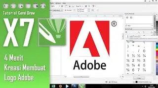 Tutorial Corel Draw X7 - 4 Menit Kreasi Membuat Logo Adobe