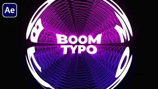 After Effects: Boom Text Animation | Typography Tutorial {Free Project File}