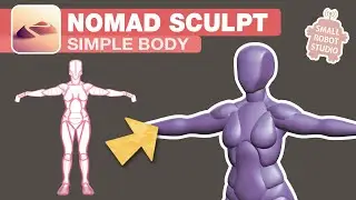 Nomad Sculpt: Simple Human Body Base Mesh