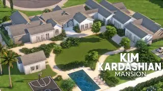 Kim Kardashian Hidden Hills Mansion | Speed Build | Sims 4 | [NO CC]