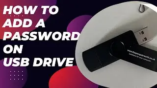 How to set a password on a USB stick