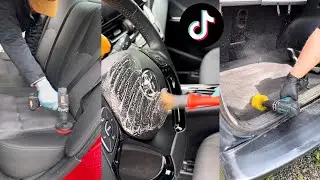 ASMR Satisfying Car Interior Detailing  TikTok  Compilation