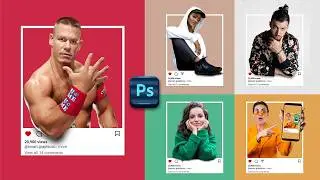 How to Make 3D Post in Photoshop - 3D Poster Design Tutorial