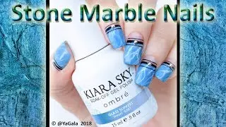 Stone marble nail design / Мраморный дизайн