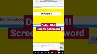 Delta HMI Screen password 