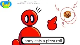 Andy Eats a Pizza Roll | Animation