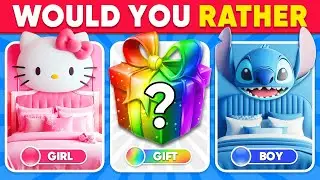 Would You Rather... Girl or Boy or Mystery Gift Edition ❤️💙🎁 Daily Quiz