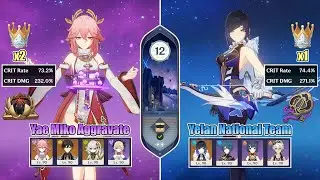 Yae Miko Aggravate & Yelan National Team [Spiral Abyss 3.7] | Genshin Impact