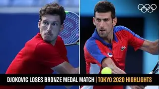 Carreno-Busta beats Djokovic 🎾 | #Tokyo2020 Highlights