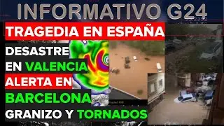 URGENTE LA DANA GENERA TRAGEDIA  EN ESPAÑA - VALENCIA SUFRE GRAVES INUNDACIONES ALERTA EN BARCELONA