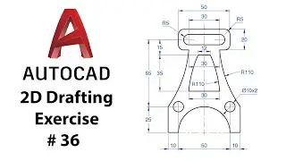 AutoCAD 2D Drafting Exercise # 36 - Basic to Advance in Hindi