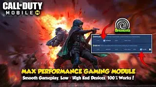 How To Get Max Performance & FPS in COD Mobile | Brevents + Gaming Module AI