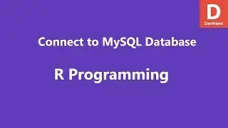 Connect to MySQL Database in R