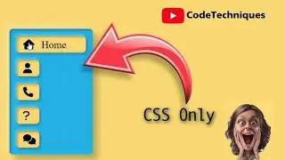 Animated Navigation Menu using CSS & HTML no Java Script || How to Create Animated Navigation Menu